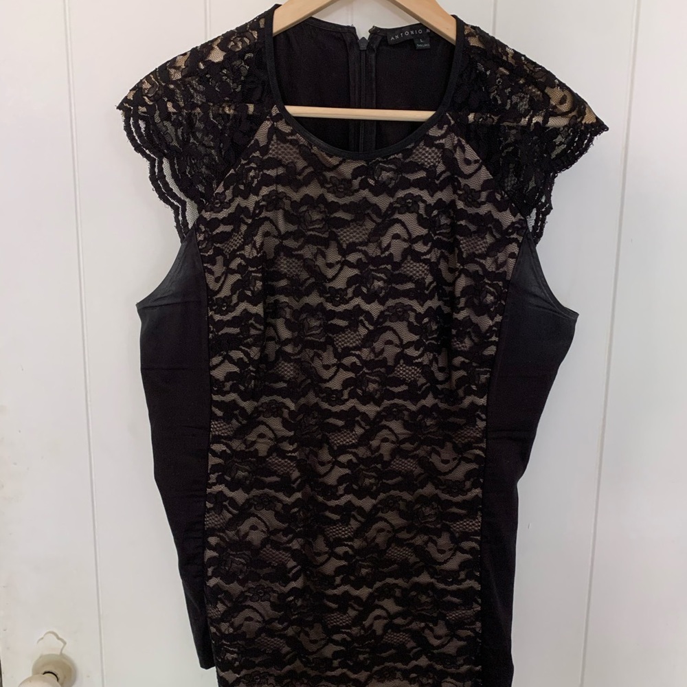 Black Antonio Melani Lace top